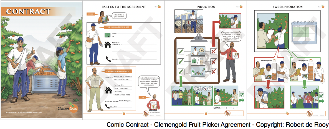 Figure 2: Sample Pages of a Comic Contract